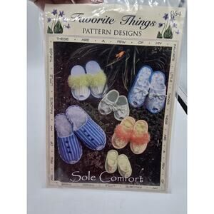 Favorite Things Pattern Designs Sole Comfort 10 Sizes